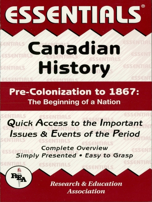 Title details for Canadian History: Pre-Colonization to 1867 Essentials by Terry Crowley - Available